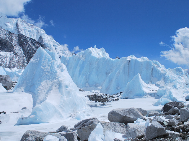 le glacier du Khumbu, news  16  Nepal invisible